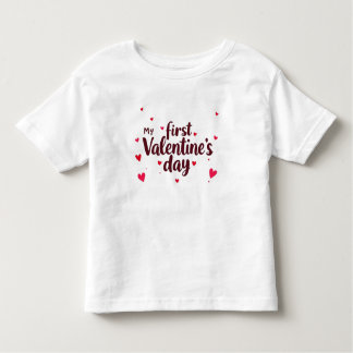 Mijn eerste Valentijnsdag Meisjes T-shirt, leuk ha Kinder Shirts