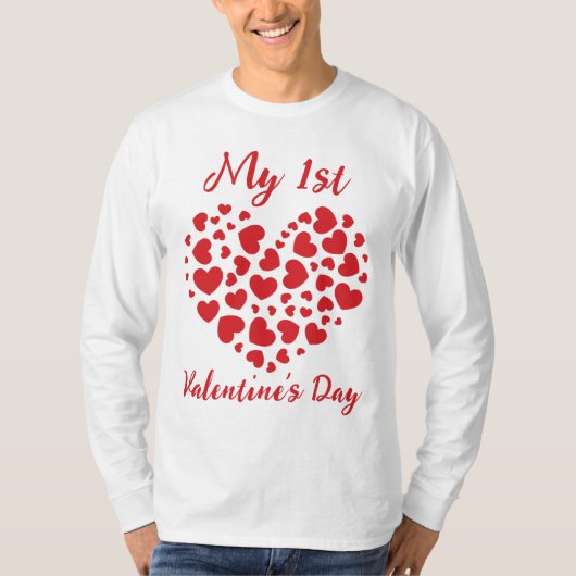 Mijn eerste Valentijnsdag T-Shirt (Voorkant)