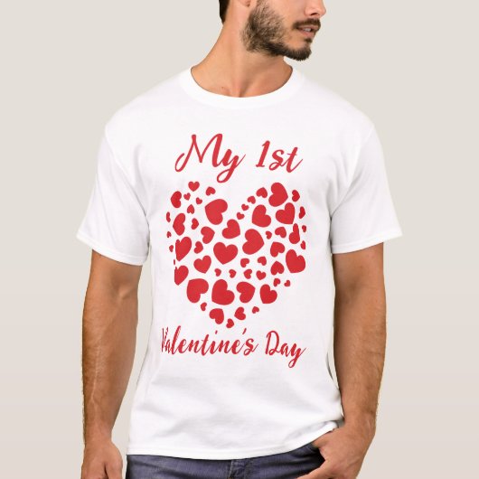 Mijn eerste Valentijnsdag T-Shirt (Voorkant)