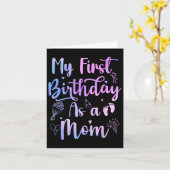 Mijn eerste verjaardag als moeder Grappige Moederd Kaart (Gele Bloem)