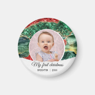 Mijn eerste verjaardag kerstmis magneet