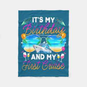 Mijn eerste verjaardags cruise verjaardagsfeest fleece deken