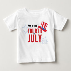Mijn Eerste Vierde Juli Baby T-Shirt