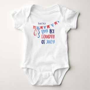 Mijn eerste vierde juli gepersonaliseerd romper