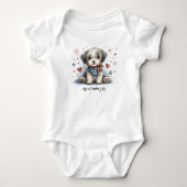 Mijn eerste vierde juli-puppy romper (Voorkant)