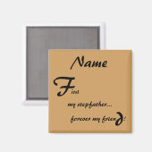 Mijn eerste voor altijd mijn stiefvader magneet (Voorkant / Achterkant)