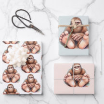 Mijn eigen Bigfoot-cadeaupapier