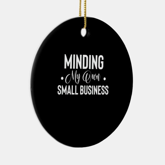 Mijn eigen financiëleondernemer voor kleine bedrij keramisch ornament (Rechts)