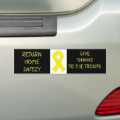 Mijn eigen gele lint bumpersticker (Op auto)