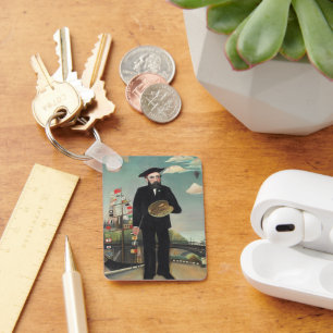 Mijn eigen portret in landschap 1890, Henri Rousse Sleutelhanger