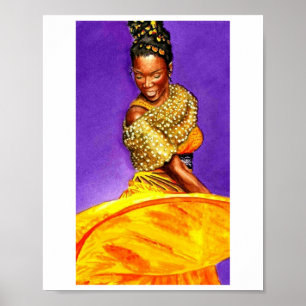 Mijn eigen Poster voor de kleurkunst in water