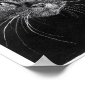 Mijn eigen Poster voor tekende kattengezicht (Hoek)