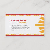 Mijn eigen vrienden visitekaartje (Achterkant)