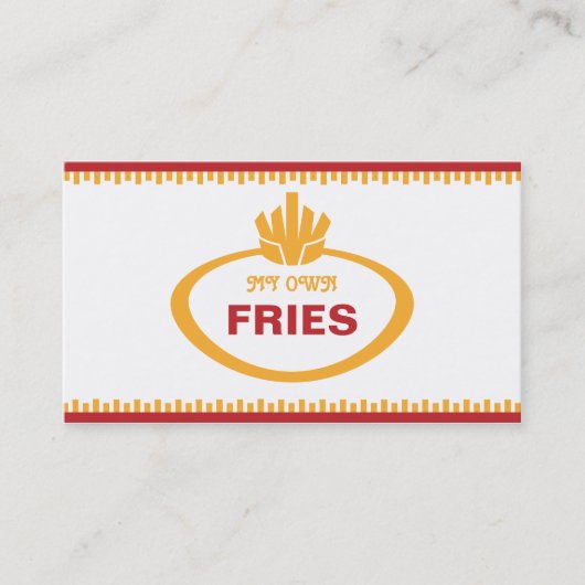 Mijn eigen vrienden visitekaartje (Voorkant)