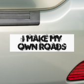 Mijn eigen weg Bumpersticker maken (Op auto)