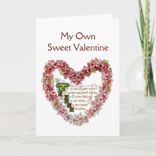 Mijn eigen zoete Valentijn Feestdagen Kaart