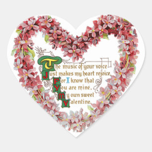 Mijn eigen zoete Valentijn Hart Sticker