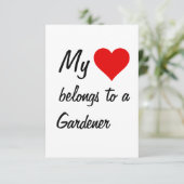 Mijn eigendom van een Gardener Kaart (Staand voorkant)