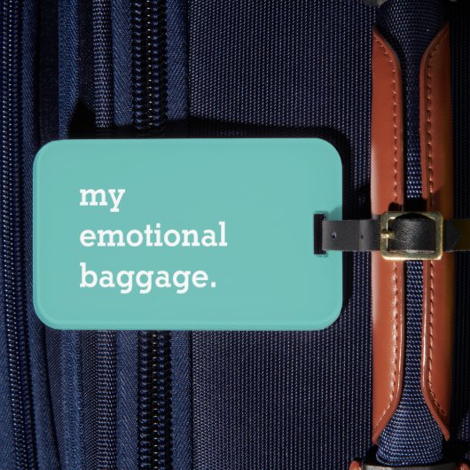 Mijn emotionele bagage grappig bagagelabel (Voorkant Insitu 4)