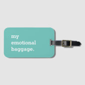 Mijn emotionele bagage grappig bagagelabel (Voorkant (horizontaal))