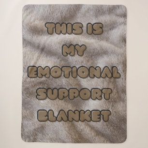 Mijn emotionele steun deken - Fuzzy Brown -Sherpa