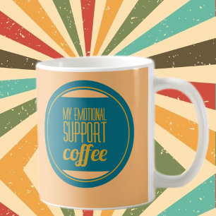 Mijn emotionele steun koffiemok   Grappige koffie
