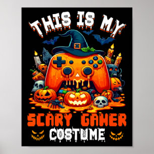 Mijn eng gamer kostuum Halloween gamecontroller A Poster