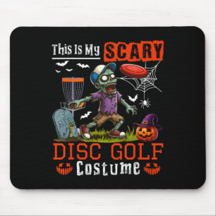 Mijn eng kostuum voor discgolf Horror Halloween-sp Muismat