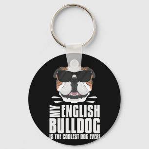Mijn Engelse Bulldog is de oudste Sleutelhanger