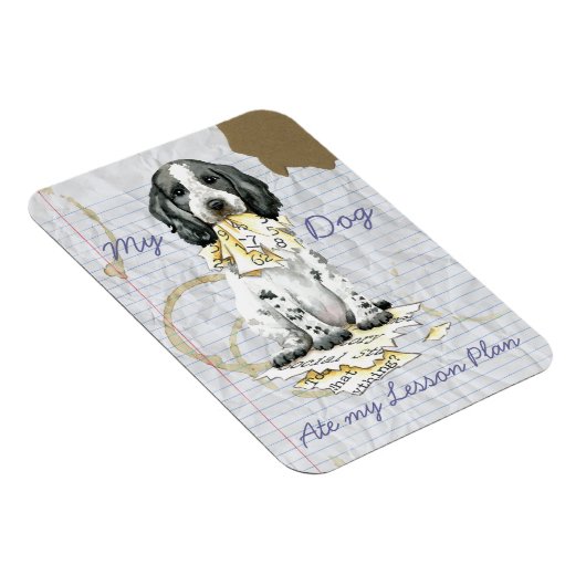 Mijn Engelse Cocker Ate My Lesson Plan Magnet Magneet (Rechterzijde)