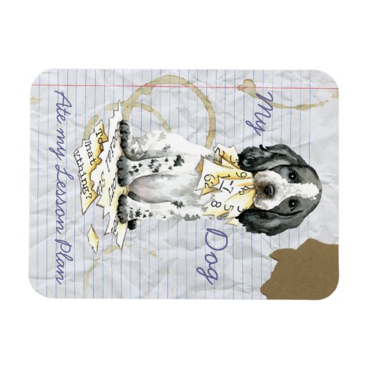 Mijn Engelse Cocker Ate My Lesson Plan Magnet Magneet (Horizontaal)