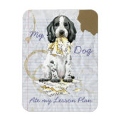 Mijn Engelse Cocker Ate My Lesson Plan Magnet Magneet (Verticaal)