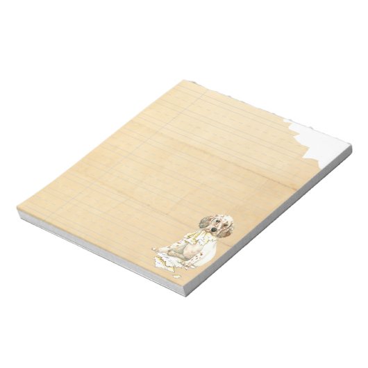 Mijn Engelse Setter Ate Mijn thuiswerk Notitieblok (Gedraaid)
