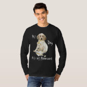 Mijn Engelse Setter Ate Mijn thuiswerk T-shirt (Voorkant volledig)