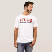 Mijn enige baas is mijn vrouw t-shirt (Voorkant volledig)