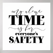 Mijn enige tijd is voor ieders veiligheid poster (Voorkant)