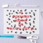 mijn entlebucher loopt op me af tissuepapier (Craft)