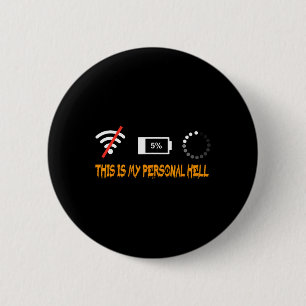 Mijn ergste enge nacht – Grappige gamer nerd geek Ronde Button 5,7 Cm