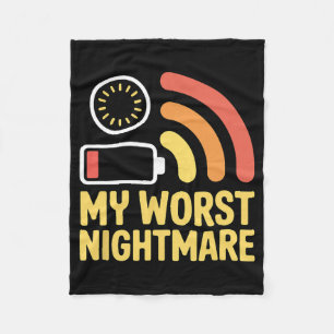 Mijn ergste enge nacht lage wifi-signaal aan het l fleece deken