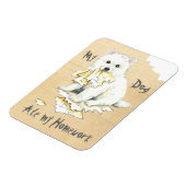 Mijn Eskie Ate Mijn thuiswerk Magneet (Linkerzijde)