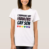 Mijn Fabulous Gay Son Support T-shirt (Voorkant)