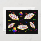 Mijn Fabulous Las Vegas Birthday Briefkaart (Voorkant / Achterkant)