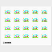 Mijn familie ronde sticker (Vel)