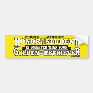 Mijn fantastische en prachtige Hondenstudent is sl Bumpersticker