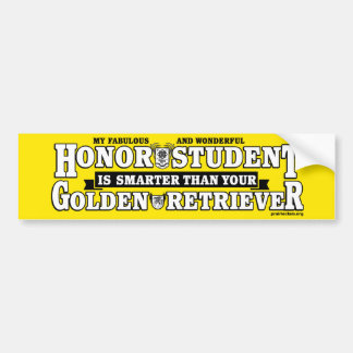 Mijn fantastische en prachtige Hondenstudent is sl Bumpersticker