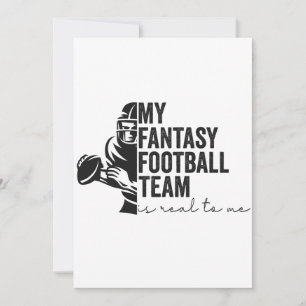 Mijn Fantasy Football Team is Echte voor mij Sport Kaart