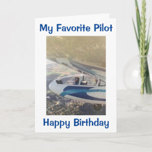 "MIJN FAV PILOT" DOE WAT JE GELUKKIG MAAKT VERJAAR KAART