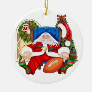 MIJN FAV! Tracy's Football Santa - SRF Keramisch Ornament