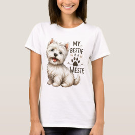 MIJN FAVORIET IS MIJN WEBSITE WEST HIGHLAND WHITE T-SHIRT