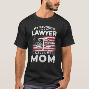 Mijn favoriete advocaat noemt me mama, een Amerika T-shirt